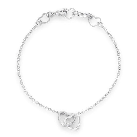 Interlocked Hearts Bracelet