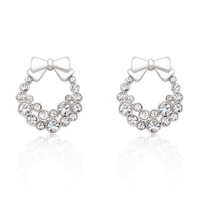 Holiday Clear Crystal Earrings