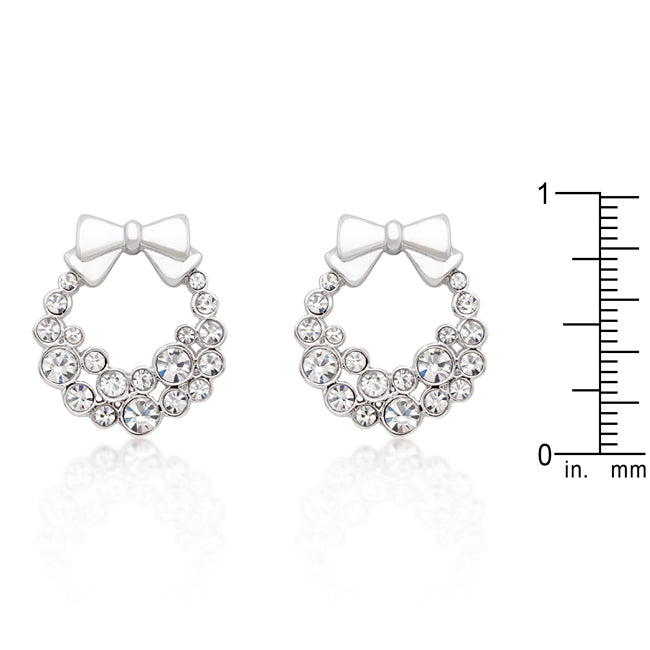 Holiday Clear Crystal Earrings