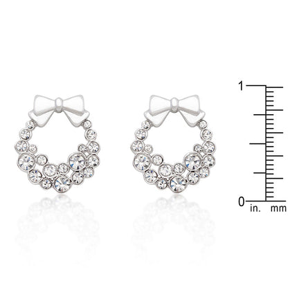 Holiday Clear Crystal Earrings