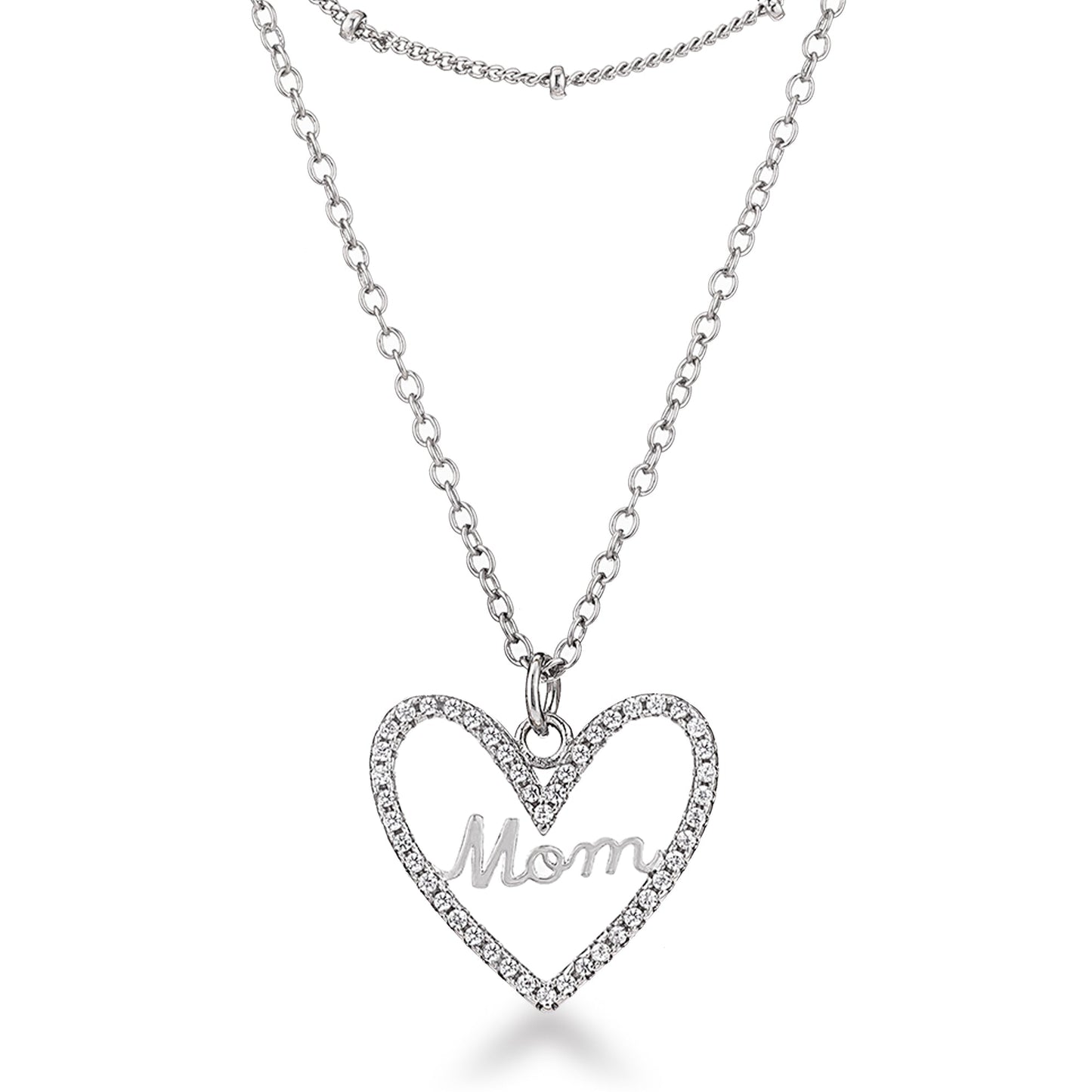 Elegant Layered Mom Necklace