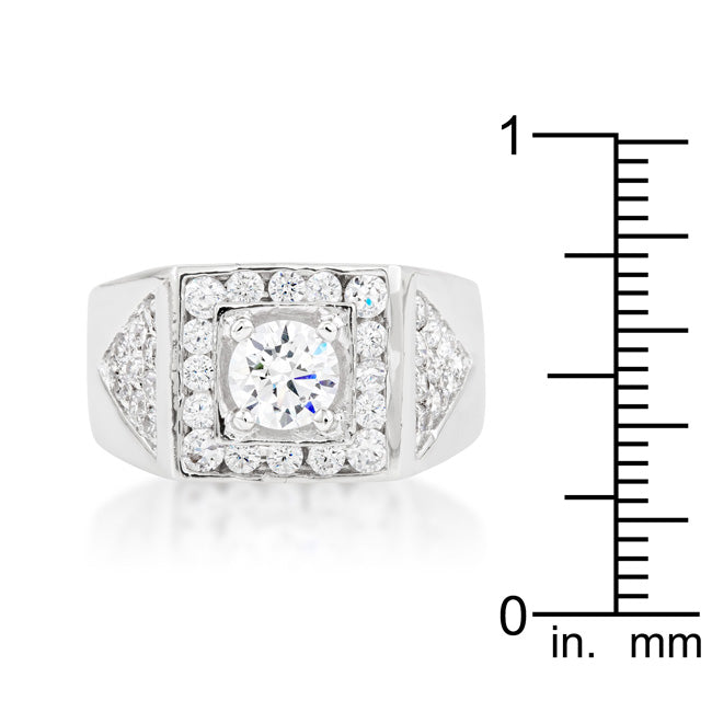 Brilliant Mens Cubic Zirconia Ring