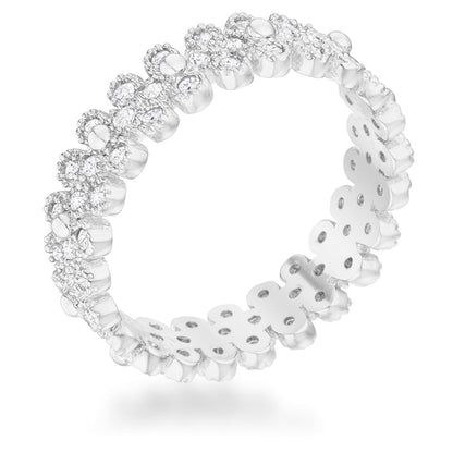 Clara Textured Bezel Eternity Ring