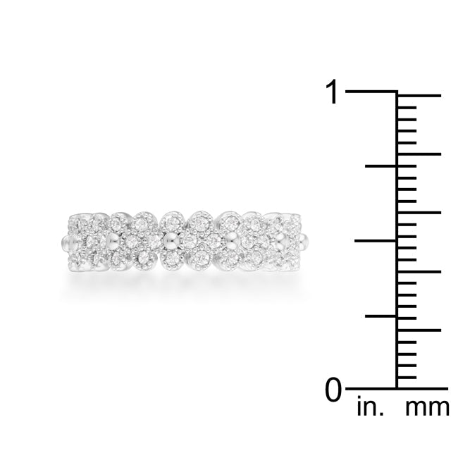 Clara Textured Bezel Eternity Ring