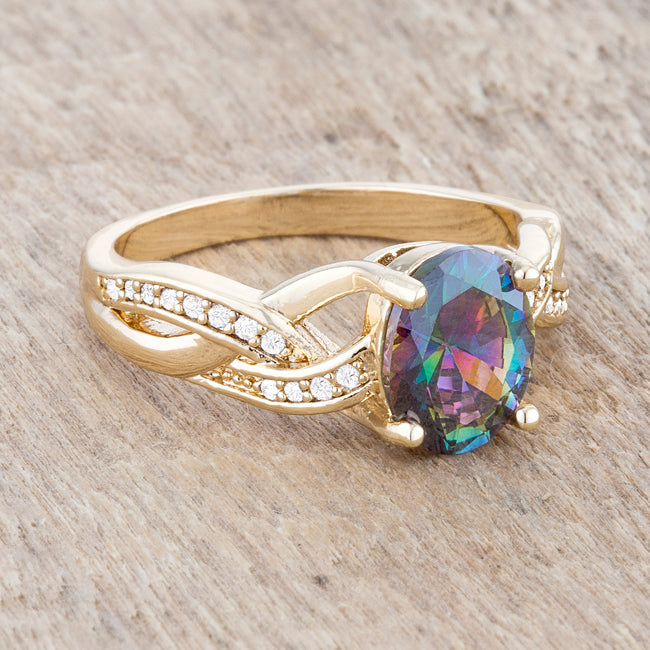 Justine Mystic Gold Classic Oval Ring